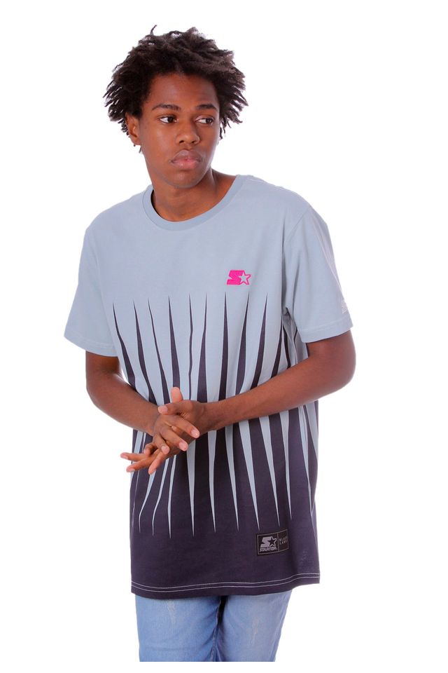 Camiseta-Starter-Estampada-Black-Label-Azul