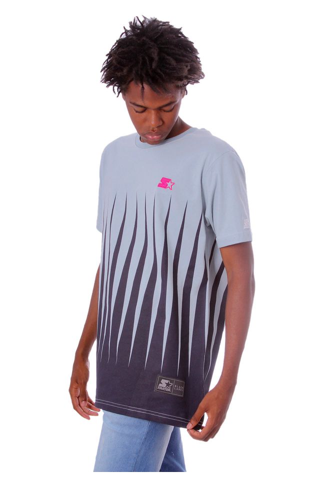 Camiseta-Starter-Estampada-Black-Label-Azul