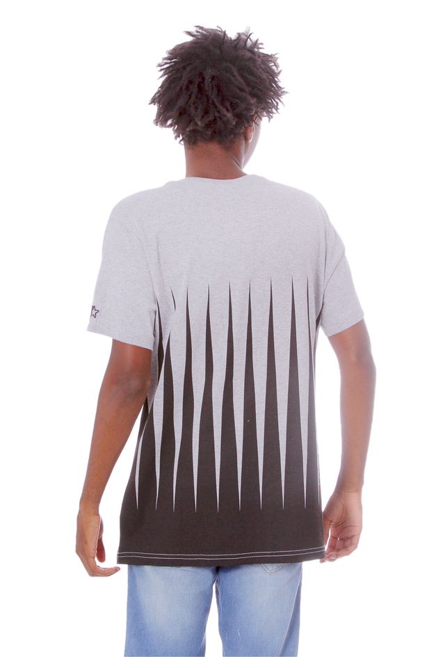 Camiseta-Starter-Estampada-Black-Label-Cinza-Mescla