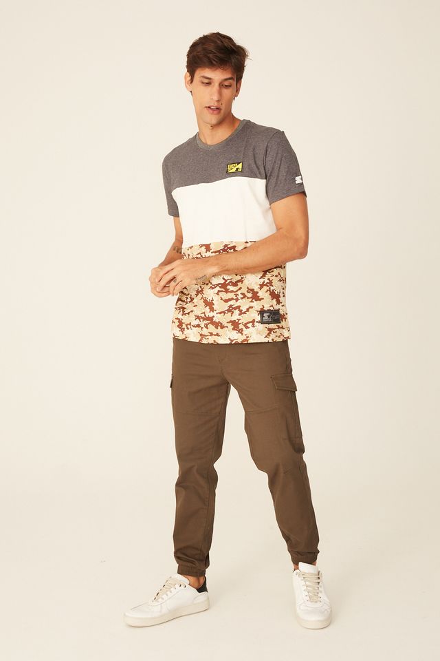 Camiseta-Starter-Especial-Black-Label-Desert-Cinza-Mescla-Escuro
