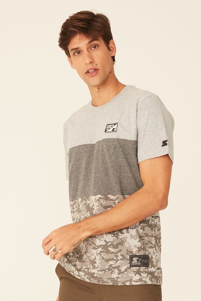 Camiseta-Starter-Especial-Black-Label-Desert-Cinza-Mescla