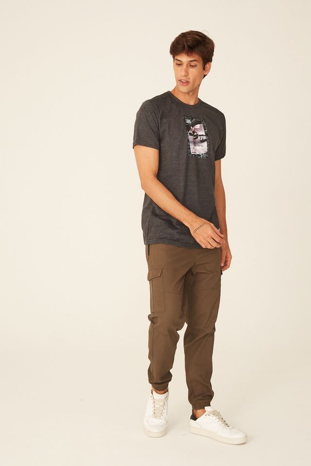 Camiseta-Starter-Estampada-Collab-Cemporcento-Skate-Cinza-Mescla-Escuro
