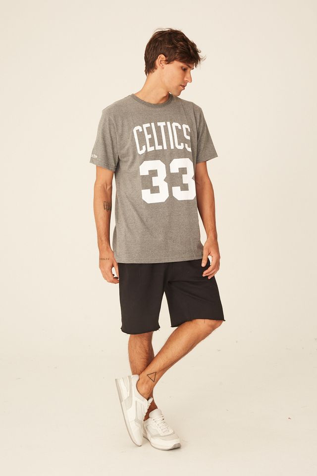 Camiseta-Mitchell---Ness-Estampada-Boston-Celtics-Larry-Bird-Cinza