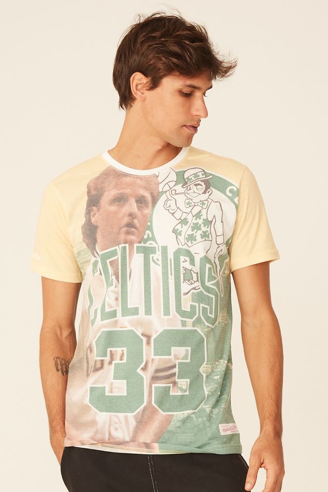 Camiseta-Mitchell---Ness-Estampada-City-Pride-Boston-Celtics-Larry-Bird-Verde Camiseta-Mitchell---Ness-Estampada-City-Pride-Boston-Celtics-Larry-Bird-Verde