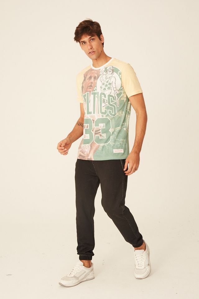 Camiseta-Mitchell---Ness-Estampada-City-Pride-Boston-Celtics-Larry-Bird-Verde