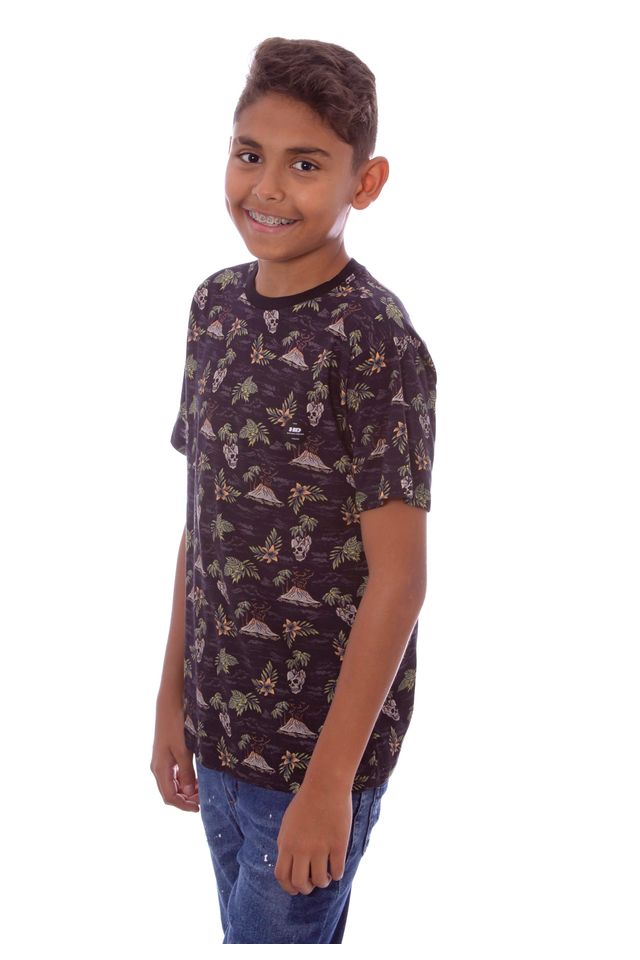 Camiseta-HD-Juvenil-Especial-Estampada-Island-Preta