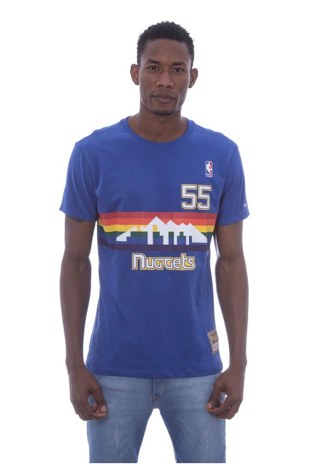 Camiseta-Mitchell---Ness-Estampada-Name-Number-Denver-Nuggets-Dikembe-Mutombo-Azul Camiseta-Mitchell---Ness-Estampada-Name-Number-Denver-Nuggets-Dikembe-Mutombo-Azul