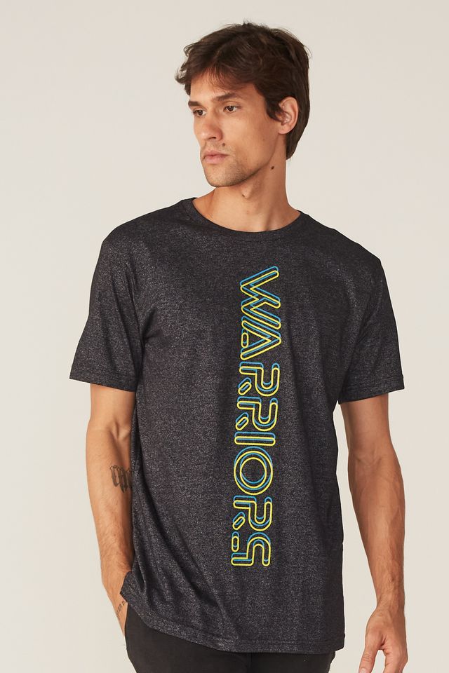 Camiseta-NBA-Especial-Golden-State-Warriors-Casual-Preta