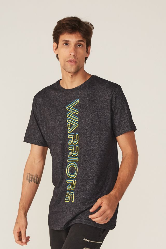 Camiseta-NBA-Especial-Golden-State-Warriors-Casual-Preta