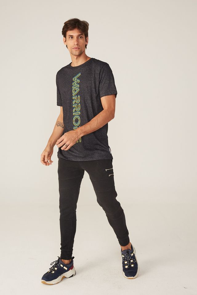 Camiseta-NBA-Especial-Golden-State-Warriors-Casual-Preta