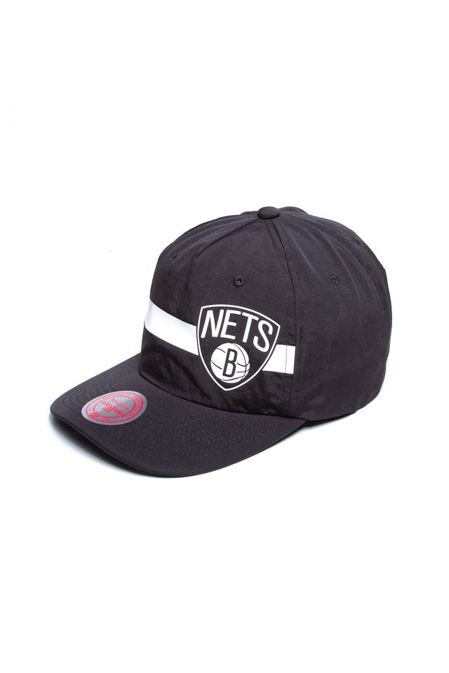 Bone-Mitchell---Ness-NBA-Aba-Curva-Snapback-Brooklyn-Nets-Preto