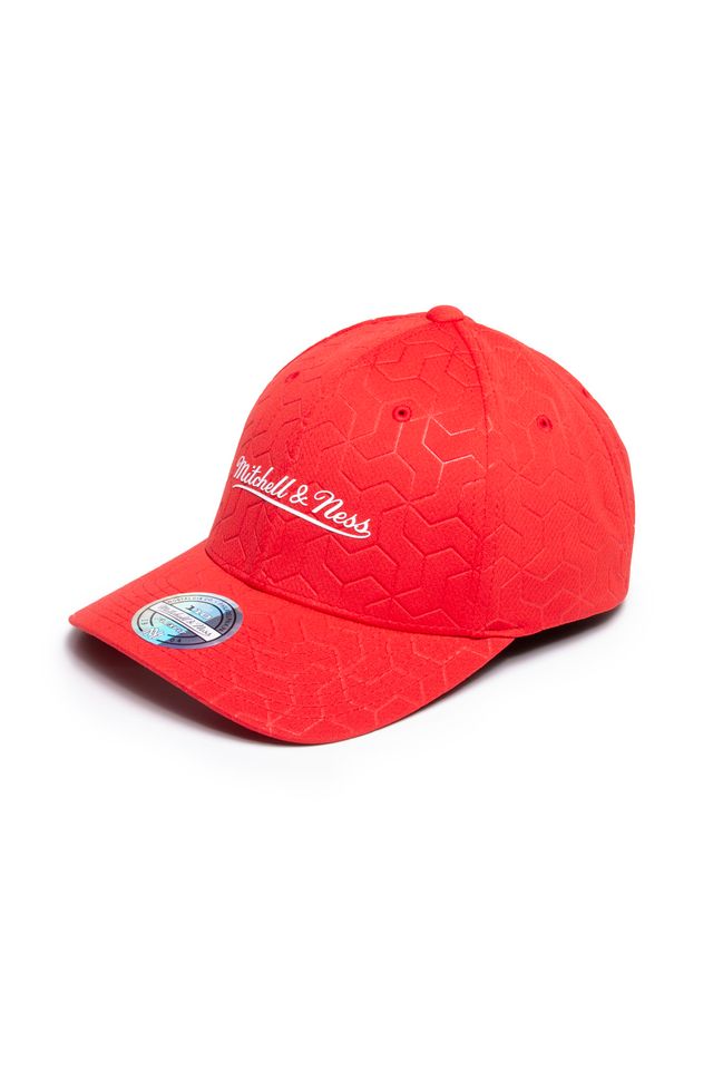 Bone-Mitchell---Ness-Aba-Curva-Snapback-Branded-Vermelho