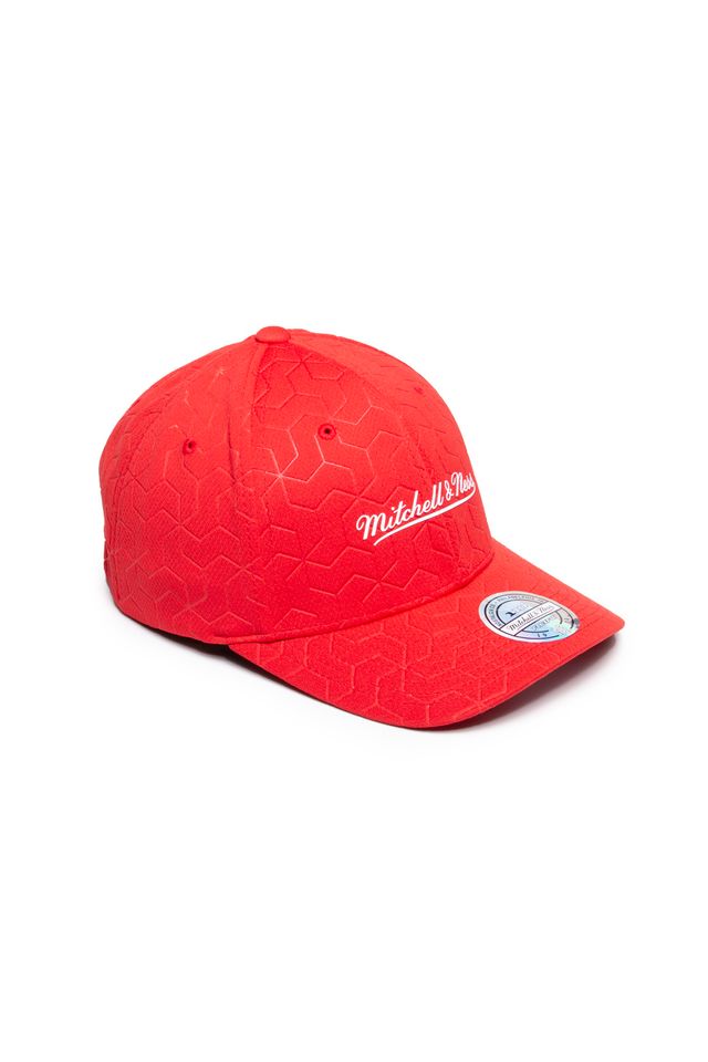 Bone-Mitchell---Ness-Aba-Curva-Snapback-Branded-Vermelho