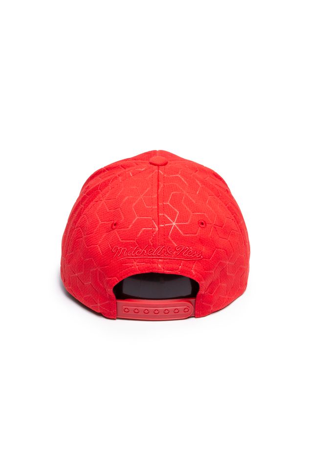 Bone-Mitchell---Ness-Aba-Curva-Snapback-Branded-Vermelho