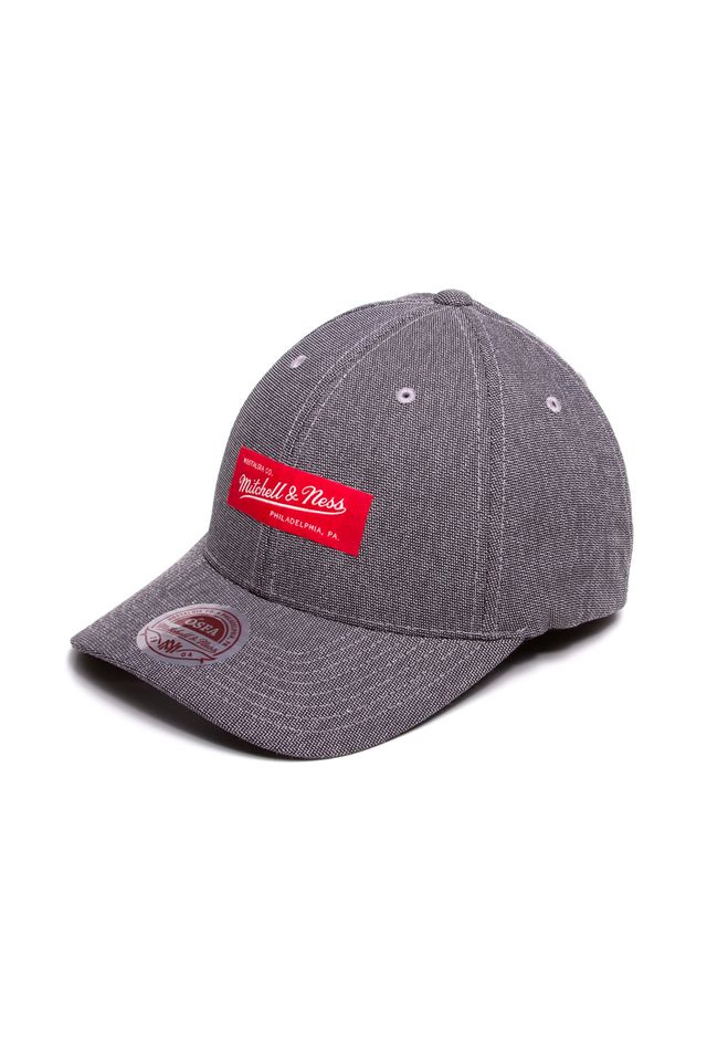 Bone-Mitchell---Ness-Aba-Curva-Flex-Fit-Branded-Preto