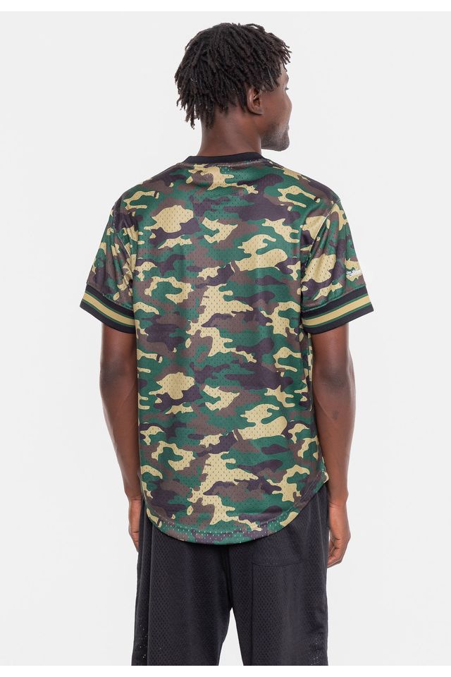 Camiseta-Mitchell---Ness-Manga-Curta-Swingman-Camuflada-Boston-Celtics-Verde