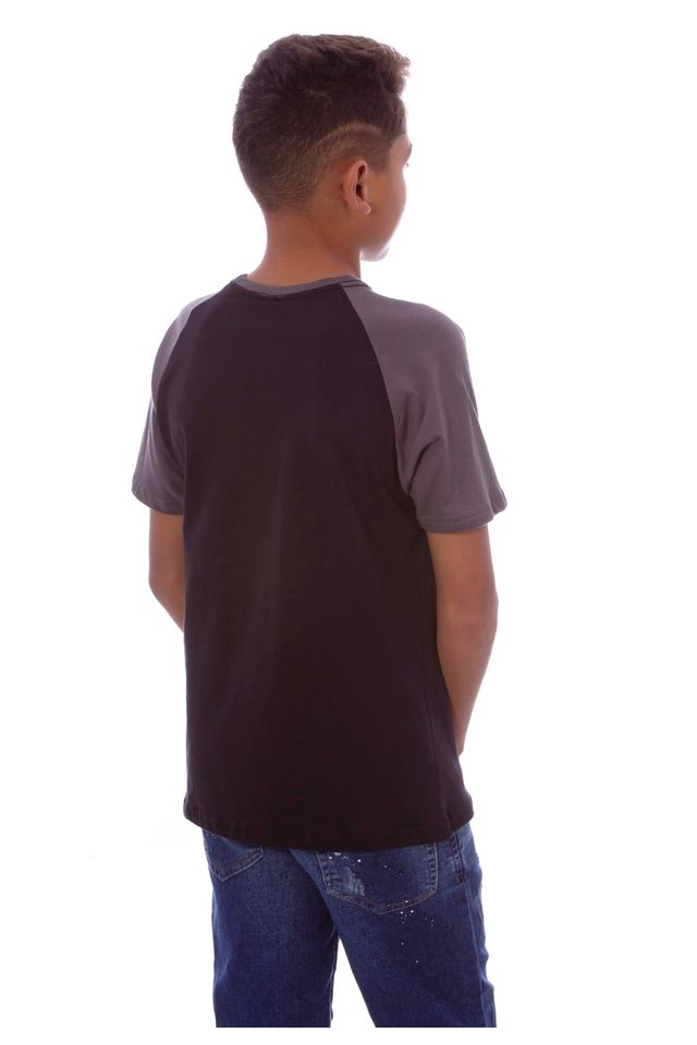 Camiseta-HD-Juvenil-Raglan-Estampada-Minimal-Preta