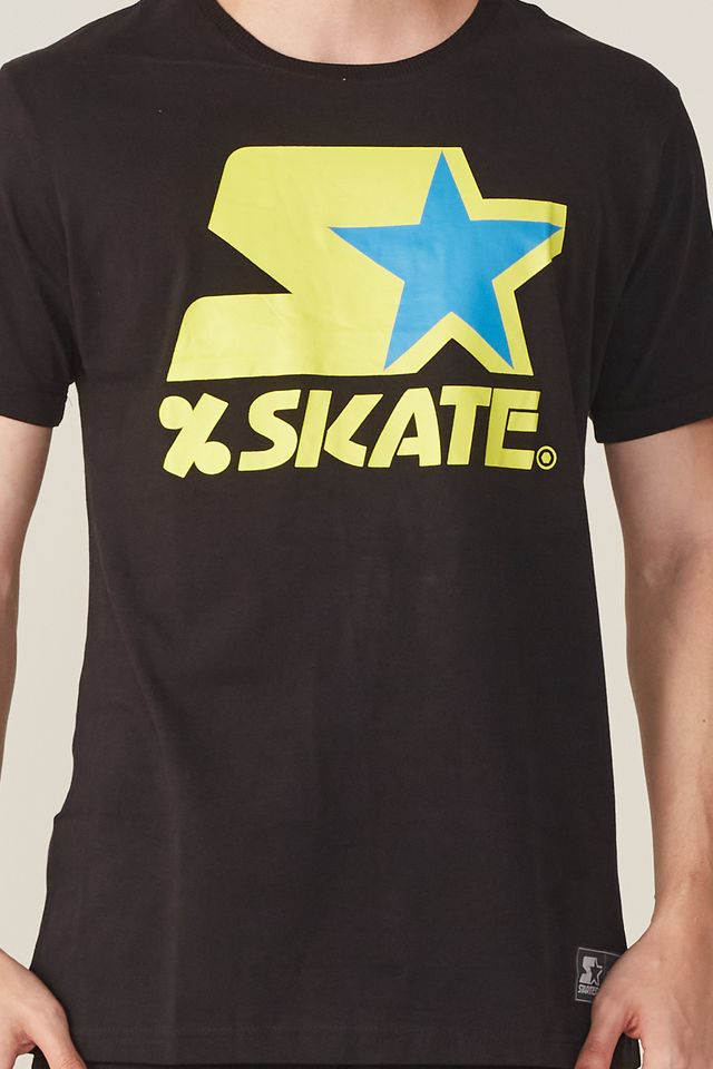 Camiseta-Starter-Estampada-Collab-Cemporcento-Skate-Preta
