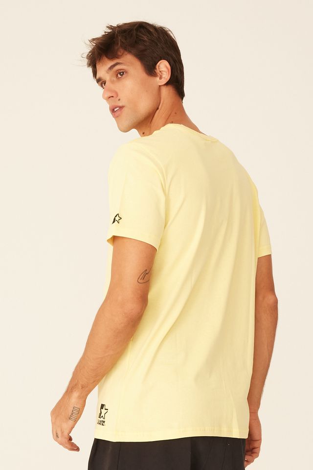 Camiseta-Starter-Estampada-Collab-Cemporcento-Skate-Amarela