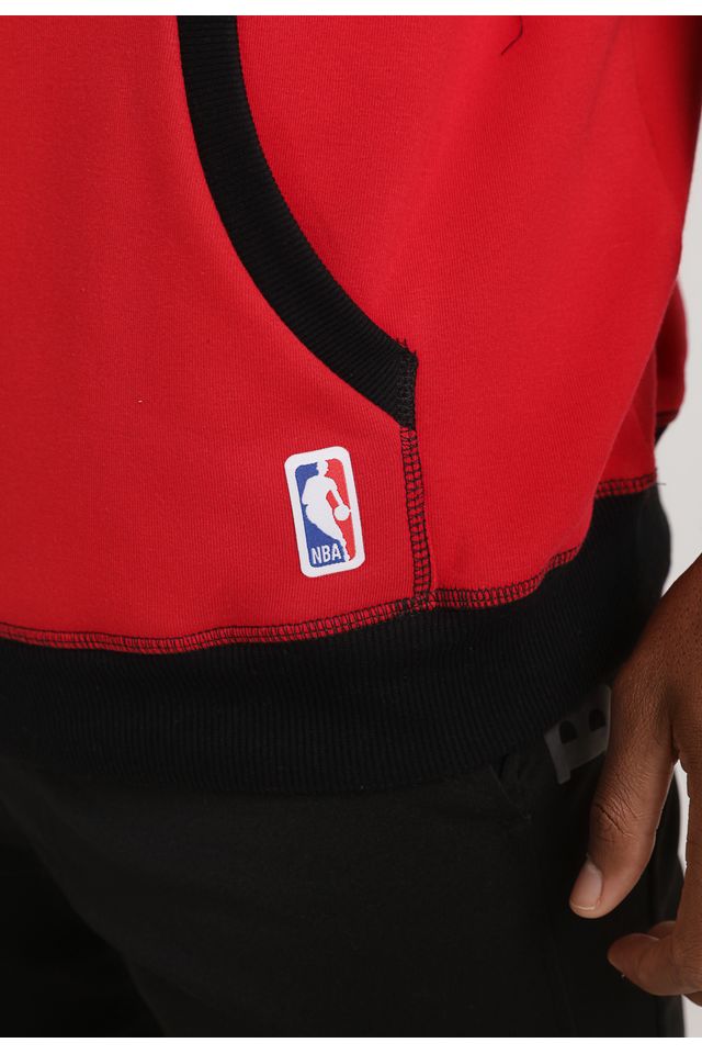 Moletom-NBA-Fechado-Com-Capuz-Chicago-Bulls-Cinza-Mescla