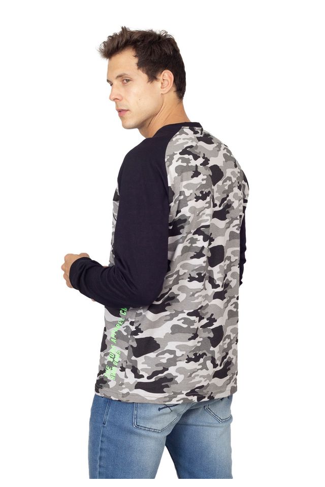 Camiseta-HD-Manga-Longa-Raglan-Camuflada-Preta