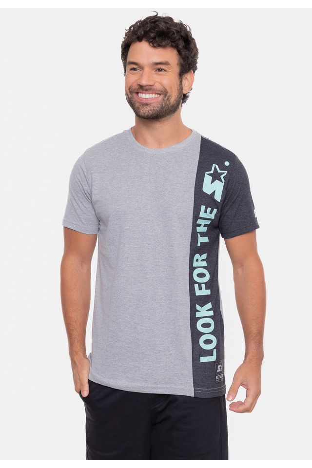 Camiseta-Starter-Especial-Look-For-The-Star-Cinza-Mescla