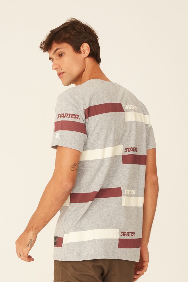 Camiseta-Starter-Estampada-Cinza-Mescla