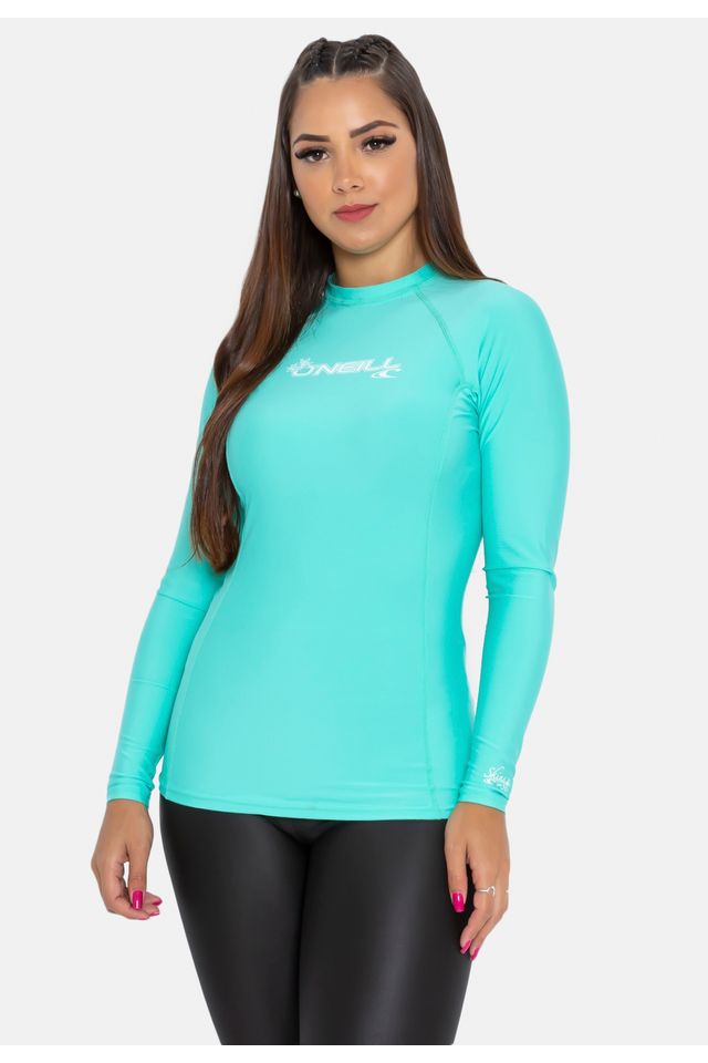 Camiseta-Oneill-Manga-Longa-Feminina-WMS-Basic-Skins-L-S-Crew-Azul