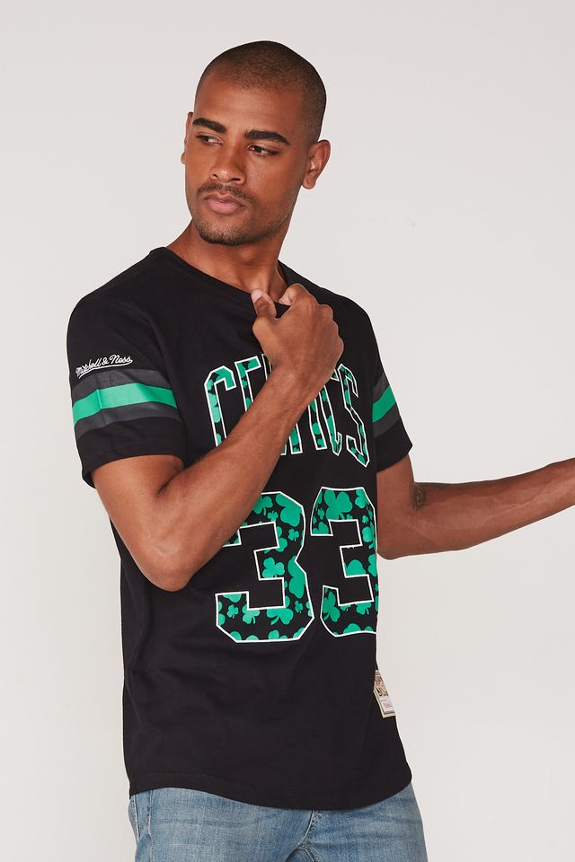 Camiseta-Mitchell---Ness-Especial-Boston-Celtics-Larry-Bird-Preta