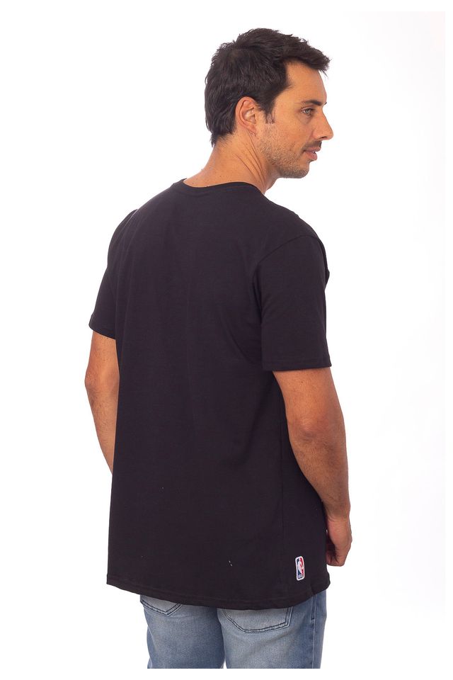 Camiseta-NBA-Estampada-Brooklyn-Nets-Casual-Preta