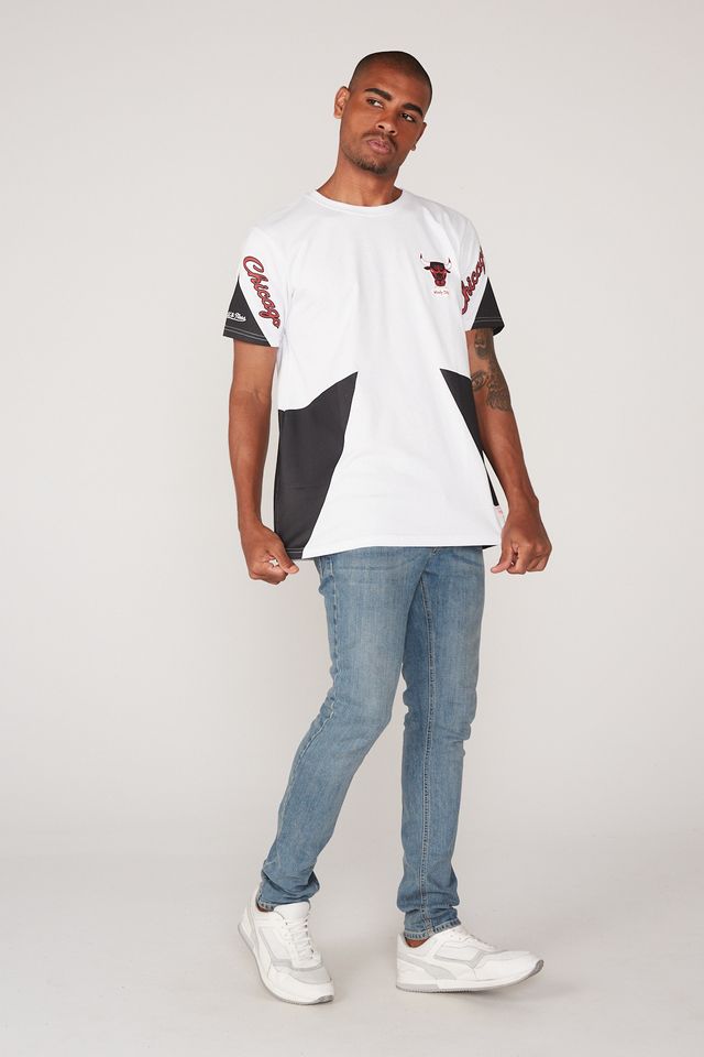 Camiseta-Mitchell---Ness-Estampada-Chicago-Bulls-Branca
