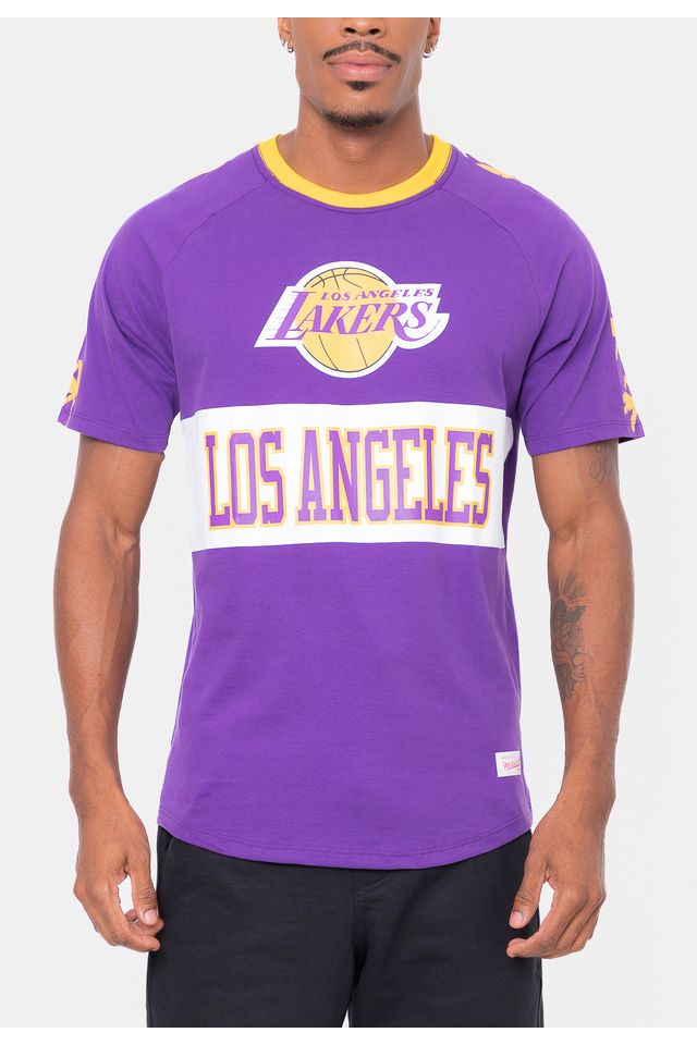 Camiseta-Mitchell---Ness-Especial-Los-Angeles-Lakers-Roxa