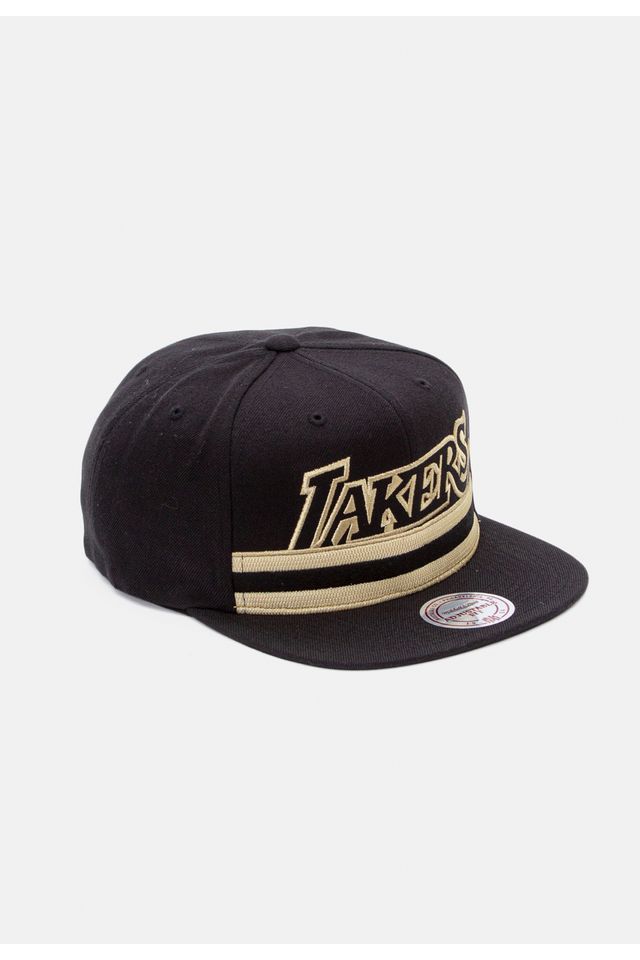 Bone-Mitchell---Ness-Aba-Reta-Snapback-Los-Angeles-Lakers-Kobe-Bryant-Preto