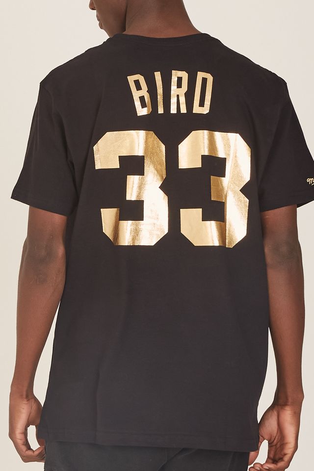 Camiseta-Mitchell---Ness-Estampada-Boston-Celtics-Larry-Bird-Preta