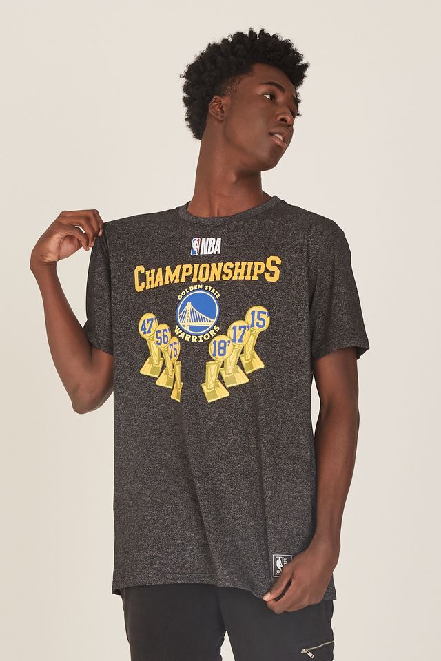 Camiseta-NBA-Especial-Golden-State-Warriors-Casual-Preta