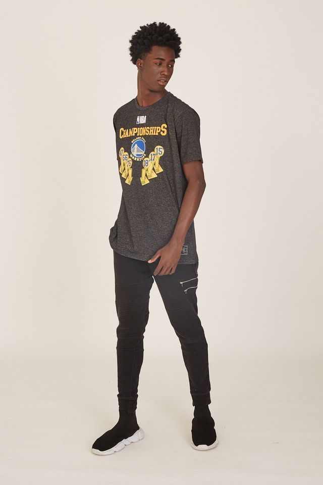 Camiseta-NBA-Especial-Golden-State-Warriors-Casual-Preta
