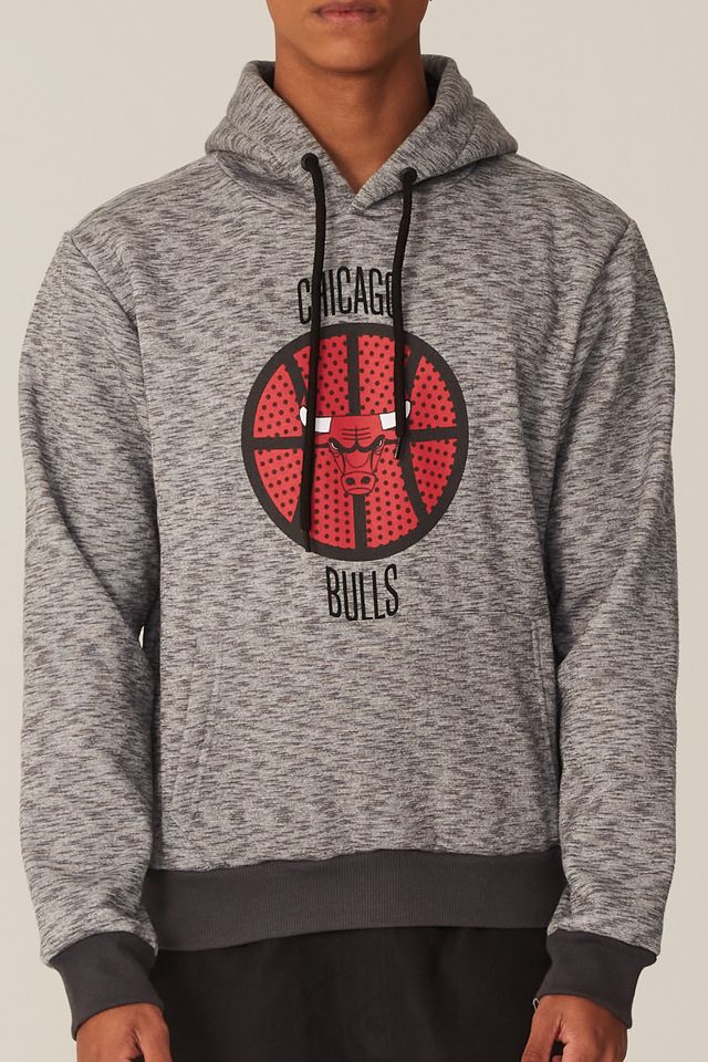 Moletom-NBA-Fechado-Com-Capuz-Chicago-Bulls-Cinza-Mescla