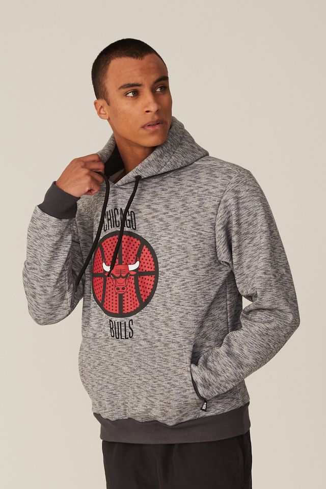 Moletom-NBA-Fechado-Com-Capuz-Chicago-Bulls-Cinza-Mescla