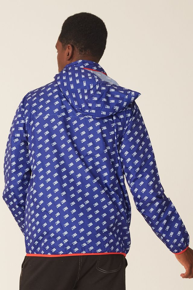Jaqueta-NBA-Corta-Vento-Aberta-Com-Capuz-Azul