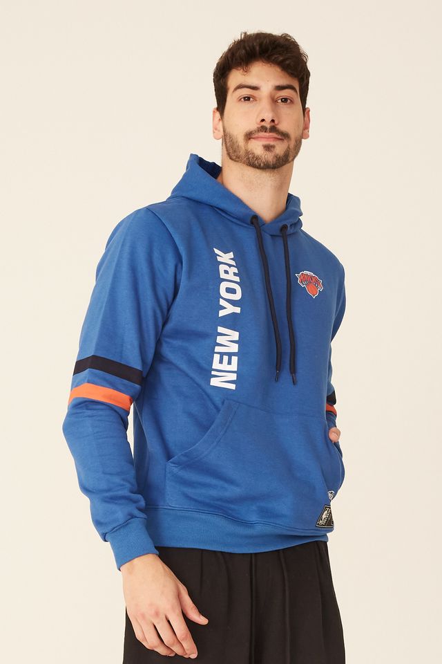 Moletom-NBA-Fechado-Com-Capuz-New-York-Knicks-Azul