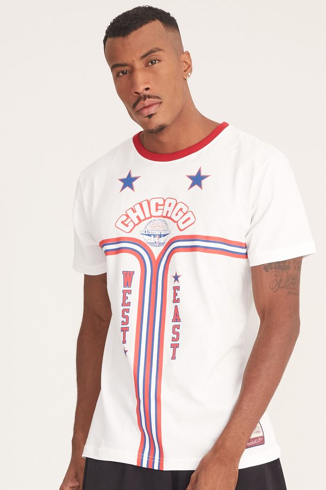 Camiseta-Mitchell---Ness-Estampada-West-and-East-Off-White