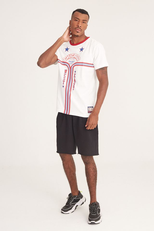 Camiseta-Mitchell---Ness-Estampada-West-and-East-Off-White