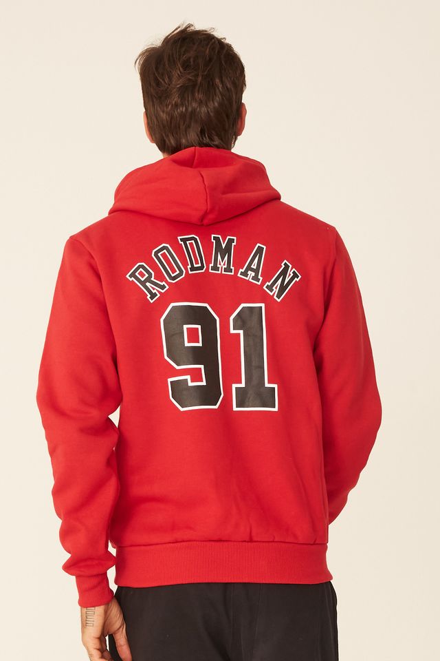 Moletom-Mitchell---Ness-Fechado-Com-Capuz-Chicago-Bulls-Dennis-Rodman-Vermelho