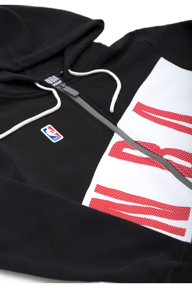 Moletom-NBA-Juvenil-Aberto-Com-Capuz-Preto