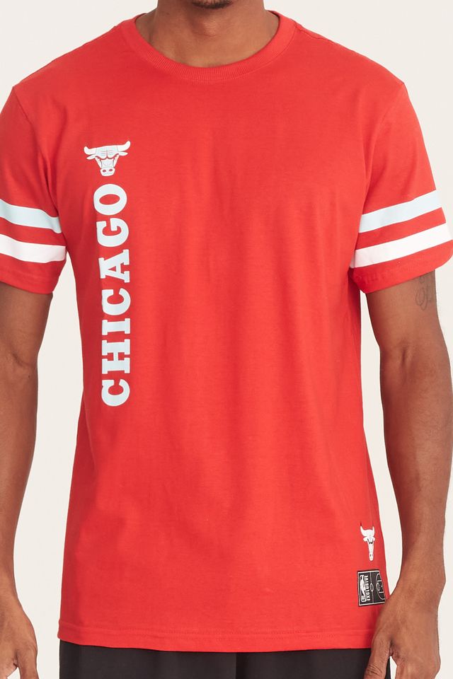 Camiseta-NBA-Especial-Chicago-Bulls-Casual-Vermelha