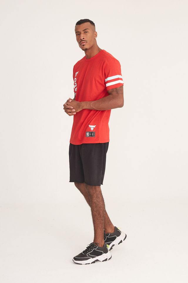 Camiseta-NBA-Especial-Chicago-Bulls-Casual-Vermelha