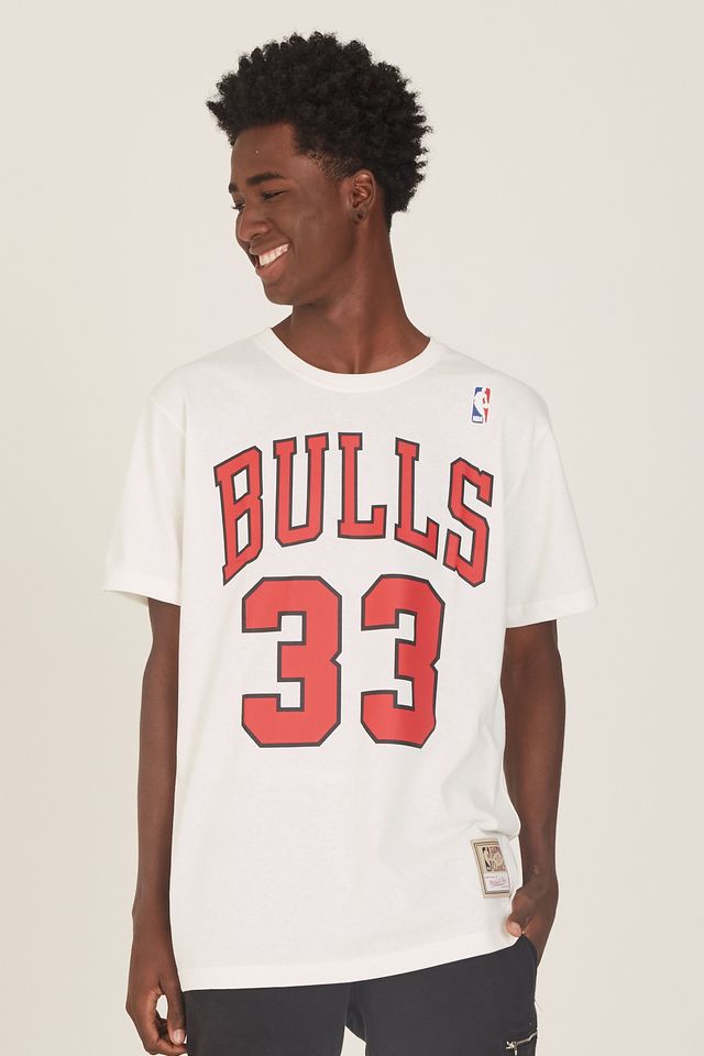 Camiseta-Mitchell---Ness-Estampada-Chicago-Bulls-Scottie-Pippen-Off-White