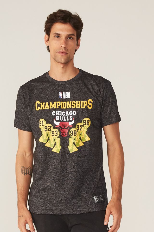 Camiseta-NBA-Especial-Champion-Chicago-Bulls-Casual-Preta
