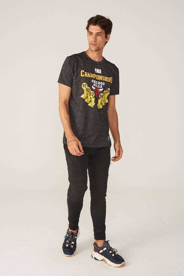 Camiseta-NBA-Especial-Champion-Chicago-Bulls-Casual-Preta