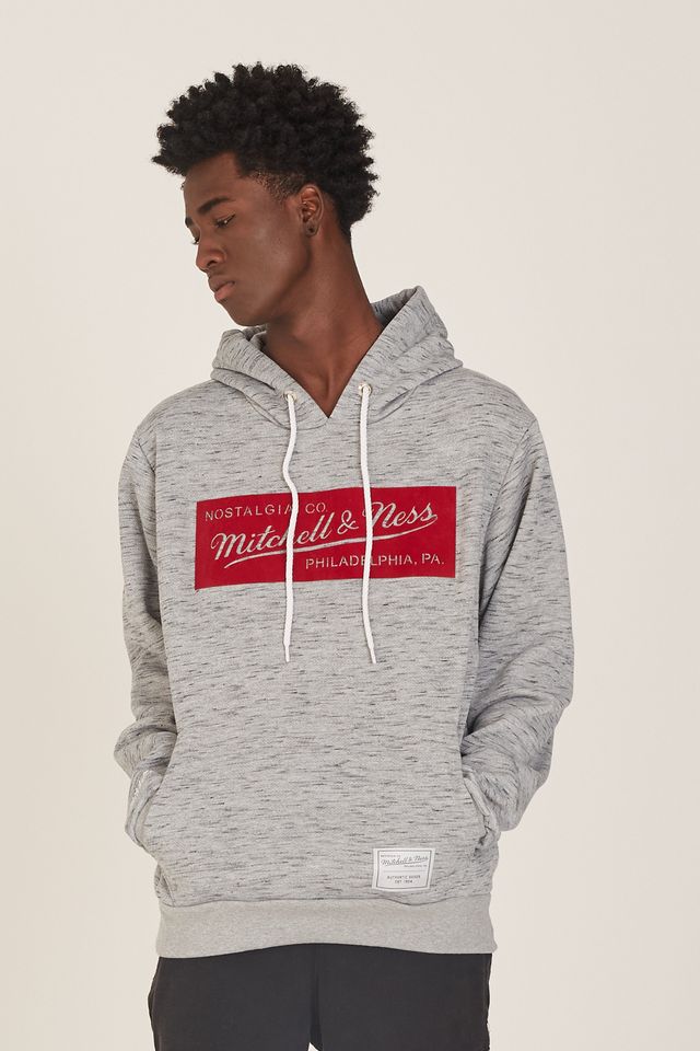 Moletom-Mitchell---Ness-Fechado-com-Capuz-Branded-Cinza-Mescla